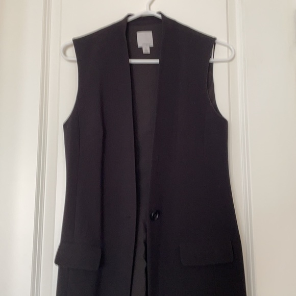 HALOGEN black longline vest - Picture 3 of 4
